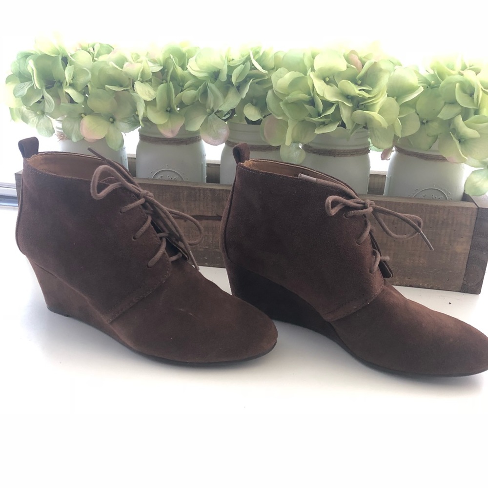 Nine West Brown Ankle Boots